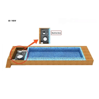 Piscina modificada para requisitos particulares prefabricada del contenedor de envío del color los 20FT los 40FT de la fibra de vidrio con la ventana de UPVC