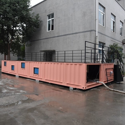 Piscina modificada para requisitos particulares casa prefabricada del envase del tamaño y del color de los 40FT por el material de acero con el sistema eléctrico y Plumping