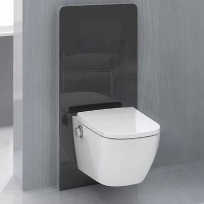 Artículos sanitarios de fácil instalación Taburete cerrado Cuenco redondo Inodoro con calefacción de color blanco
