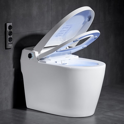 Artículos sanitarios de venta caliente Calefacción de asiento inteligente Inodoro inteligente automático de cerámica