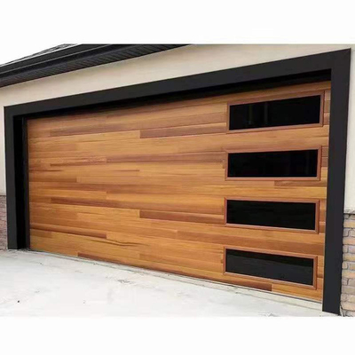 Puerta seccional de acero del garaje del chalet contemporáneo de aluminio al por mayor de Tesia