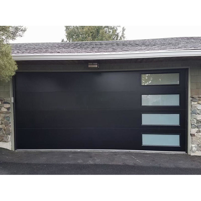 Puerta seccional de acero del garaje del chalet contemporáneo de aluminio al por mayor de Tesia