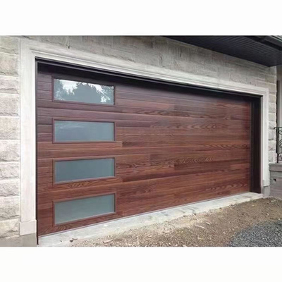 Puerta seccional de acero del garaje del chalet contemporáneo de aluminio al por mayor de Tesia