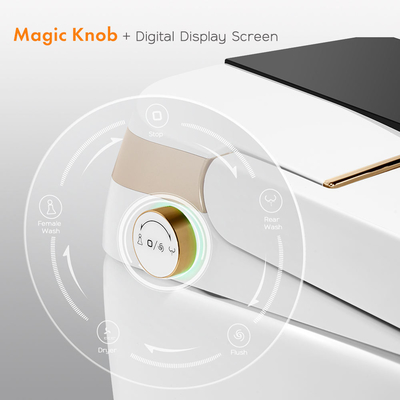 Retrete elegante inteligente del cuarto de baño del sensor del bidé rasante automático eléctrico de lujo del Wc