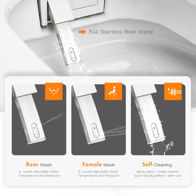 Las mercancías sanitarias del cuarto de baño automático de gama alta moderno suelan retretes elegantes inteligentes