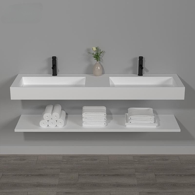 Fregadero doble del lavabo del nuevo del diseño del lavabo del color cuarto de baño sanitario blanco italiano de las mercancías