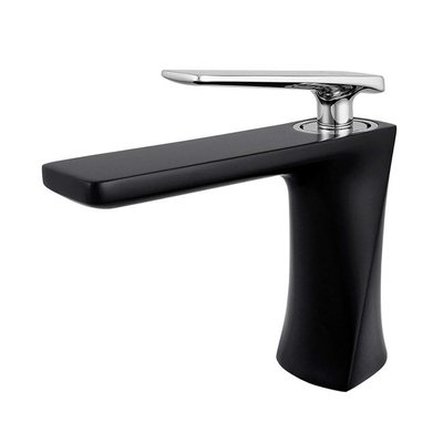 El solo fregadero del lavabo del agua de la manija de las mercancías del mezclador del color de oro sanitario de los grifos golpea ligeramente para el cuarto de baño