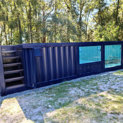 Cuadro de estructura de acero exterior 20FT 40FT Contenedor prefabricado Piscina
