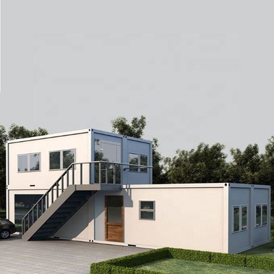 Casas de contenedores prefabricadas plegables extendidas_Cabina de contenedores plegables plegables de 40 pies