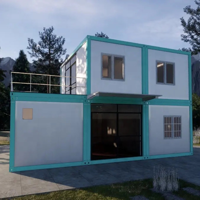 Casas de contenedores prefabricadas plegables extendidas_Cabina de contenedores plegables plegables de 40 pies