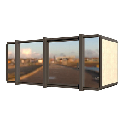 Lujo Color personalizable y vidrio portátil 20FT 40FT Prefab Flat Pack Casa de contenedores con precio de fábrica