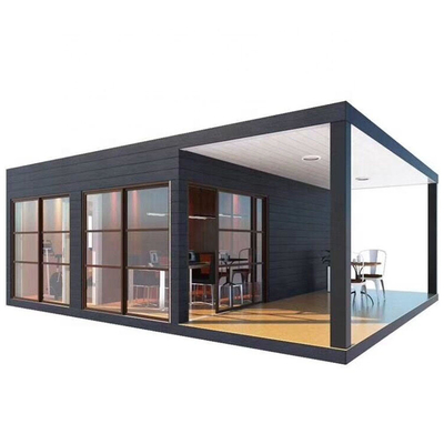 Lujo Color personalizable y vidrio portátil 20FT 40FT Prefab Flat Pack Casa de contenedores con precio de fábrica