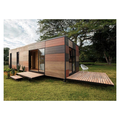 Lujo Color personalizable y vidrio portátil 20FT 40FT Prefab Flat Pack Casa de contenedores con precio de fábrica