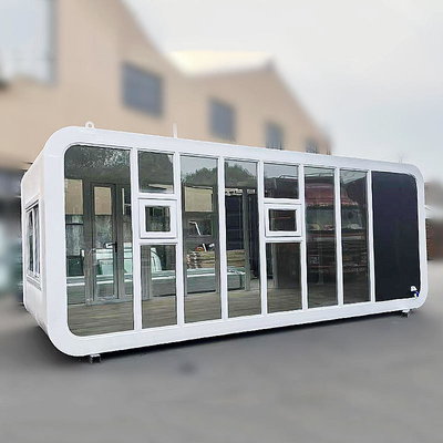 Casa prefabricada portátil Casa pequeña Contenedor de cabina de manzanas para acampar