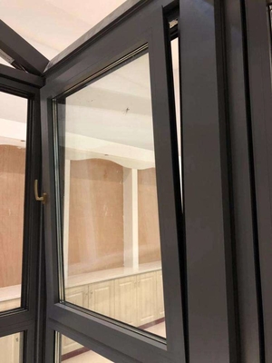 Ventanas y puertas de doble acristalamiento Fabricante Cuadro de aluminio Ventana inclinada y giratoria