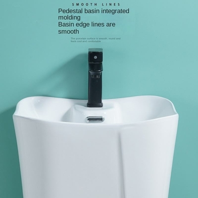 Precio al por mayor Artículos sanitarios modernos Estante libre Cuenca de baño de cerámica blanca