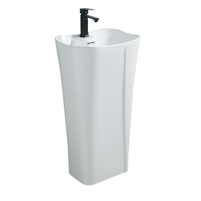 Precio al por mayor Artículos sanitarios modernos Estante libre Cuenca de baño de cerámica blanca