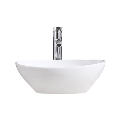 Cubo de lavado de recipientes blancos Cubierta de baño Cerámica Sanitaria Art Cubo de lavado
