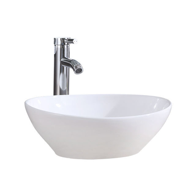 Cubo de lavado de recipientes blancos Cubierta de baño Cerámica Sanitaria Art Cubo de lavado