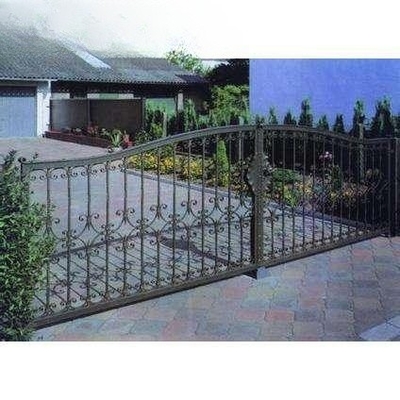 Diseños de tubos de hierro forjado antiguos de lujo Puerta principal para el jardín o al aire libre