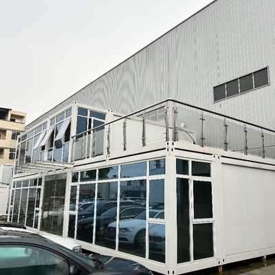 Precio de fábrica bajo Dos casas de contenedores de acero ligero Casa móvil