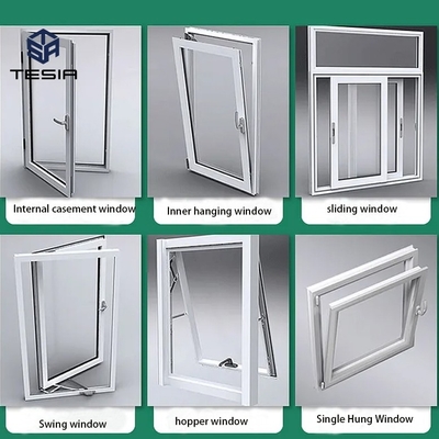 Ventanas y puertas corredizas de aleación de aluminio de alta calidad con doble acristalamiento templado