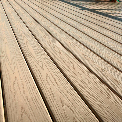 Decking compuesto resistente ULTRAVIOLETA del PVC de 18m m Matt Plastic Wood Grain Flooring