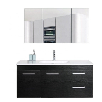 gabinete de la vanidad del cuarto de baño del hotel de la madera contrachapada de los 60*45*45cm con los echadores