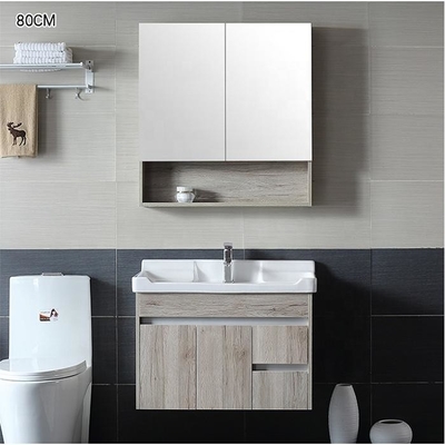 gabinete de la vanidad del cuarto de baño del hotel de la madera contrachapada de los 60*45*45cm con los echadores