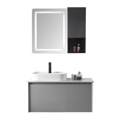 Espejo caliente de la luz de Grey Customized Bathroom Cabinets LED vanidad del baño de 40 pulgadas