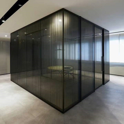 Piso de cristal moderado de la pared de división de la oficina de la melamina a los tabiques insonoros del techo