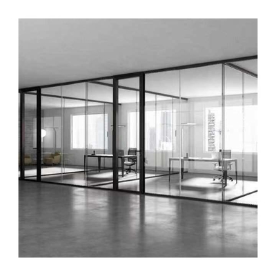 Divisores movibles plegables de aluminio de acero inoxidables de la oficina de la pared de división de cristal