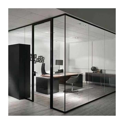 Divisores movibles plegables de aluminio de acero inoxidables de la oficina de la pared de división de cristal