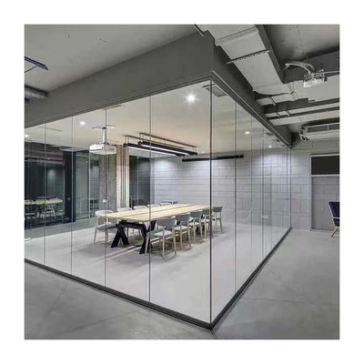 Divisores movibles plegables de aluminio de acero inoxidables de la oficina de la pared de división de cristal