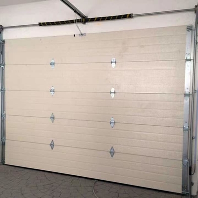 Horizantal 16x7 de arriba de desplazamiento rueda encima de puerta del garaje con el panel de la PU