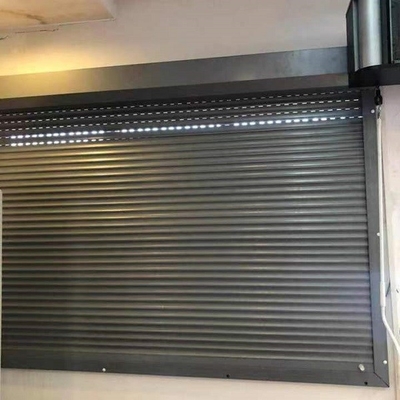 Obturador motorizado a prueba de viento automatizado galvanizado cinc caliente del Rollup de la puerta del garaje