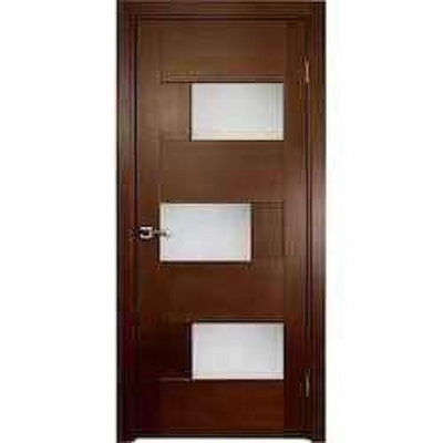 Puerta de entrada de madera de caoba de madera incombustible del PVC WPC del ABS de la puerta HDF del MDF