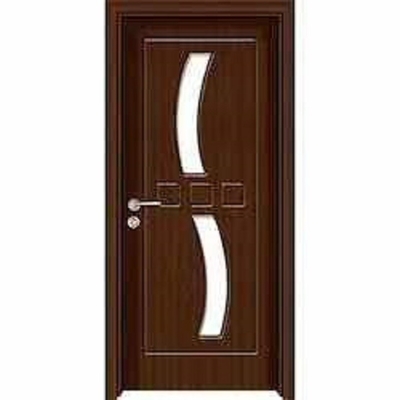 Puerta de entrada de madera de caoba de madera incombustible del PVC WPC del ABS de la puerta HDF del MDF