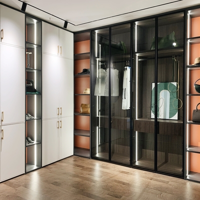 Armario de madera modular plegable ajustable del almacenamiento del guardarropa en sala de estar