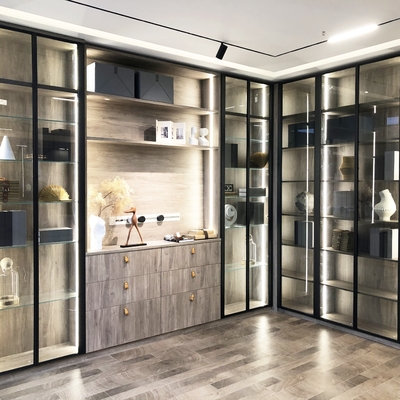 Armario de madera modular plegable ajustable del almacenamiento del guardarropa en sala de estar
