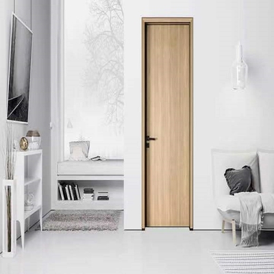 Puerta de madera de la melamina moderna simple interior del MDF para el cuarto de baño