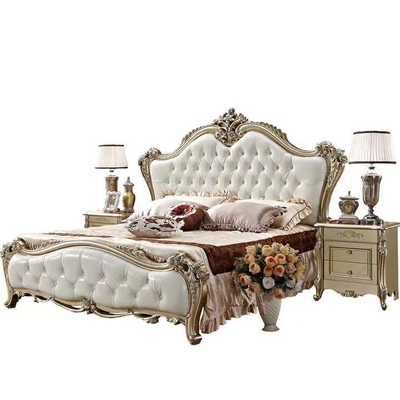 conjunto de dormitorio clásico antiguo del hotel del 180x200CM de la cama de gama alta de la sala de estar