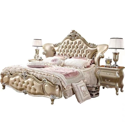 conjunto de dormitorio clásico antiguo del hotel del 180x200CM de la cama de gama alta de la sala de estar