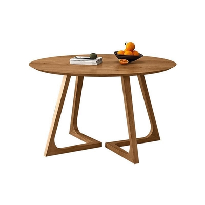Mesa de comedor del diámetro el 120cm y sistema de madera redondos de la silla para el chalet del patio
