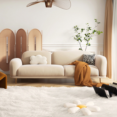 Sala de estar Sofa Sectional Simple Modern Furniture de Seater de la franela 3 del apartamento