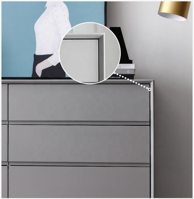 Muebles modernos simples de madera sólidos de almacenamiento de la sala de estar blanca del gabinete