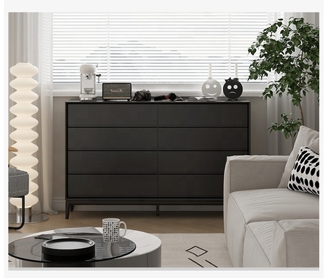 Muebles modernos simples de madera sólidos de almacenamiento de la sala de estar blanca del gabinete