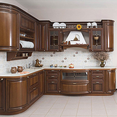 Armario de madera sólido libre de la cocina del estilo del CE de Ministerio del Interior del formaldehído americano de los gabinetes