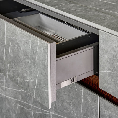Gabinete modular de lujo moderno de encargo 700mm*1300m m de la despensa de la cocina