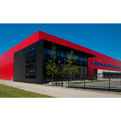 taller de la vertiente de la estructura de acero de la casa prefabricada de Warehouse del granero de poste del panel de bocadillo de 50m m 75m m